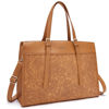 Picture of Missnine Laptop Bag for Women 15.6 inch Work Tote Bags PU Leather Professional Computer Briefcase for Office, Business，Brown