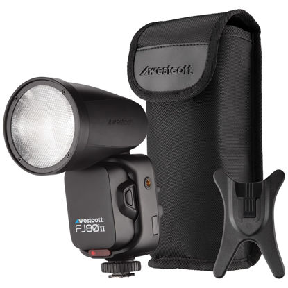 Picture of Westcott FJ80 II S Universal Touchscreen 80Ws Round Head Speedlight Flash Compatible with Sony Mount for Wedding, Event, and Portrait On Camera Shoe Mount or Off Camera Flash Photography