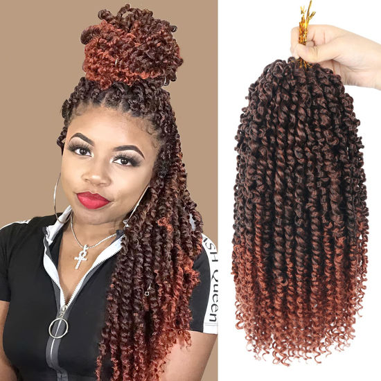 GetUSCart- Passion Twist Hair 8 Packs Pretwisted Passion Twist Crochet Hair  14 Inch Crochet Hair Passion Twists, Short Passion Twists Hair Pre Looped  Synthetic Passion Twist Crochet Braids T350