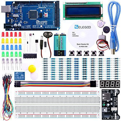 Picture of ELEGOO Mega R3 2560 Project Starter Kit Compatible with Arduino IDE MEGA - Including 16 Tutorials CD
