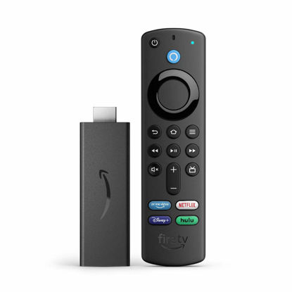 Picture of Certified Refurbished Fire TV Stick with Alexa Voice Remote (includes TV controls), HD streaming device