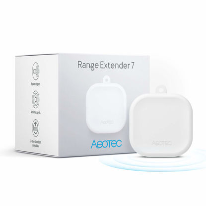 Picture of Z-Wave Hub Range Extender - Aeotec Range Extender 7 - Improves Performance and Range of Your Z-Wave Hub - SmartThings, Hubitat, Alarm.com, Ring, and More - Gen7 (One Pack)