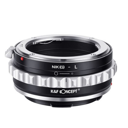 Picture of K&F Concept Lens Mount Adapter NIK(G)-FX Manual Focus Compatible with Nikon F (G-Type) Lens to L Mount Camera Body