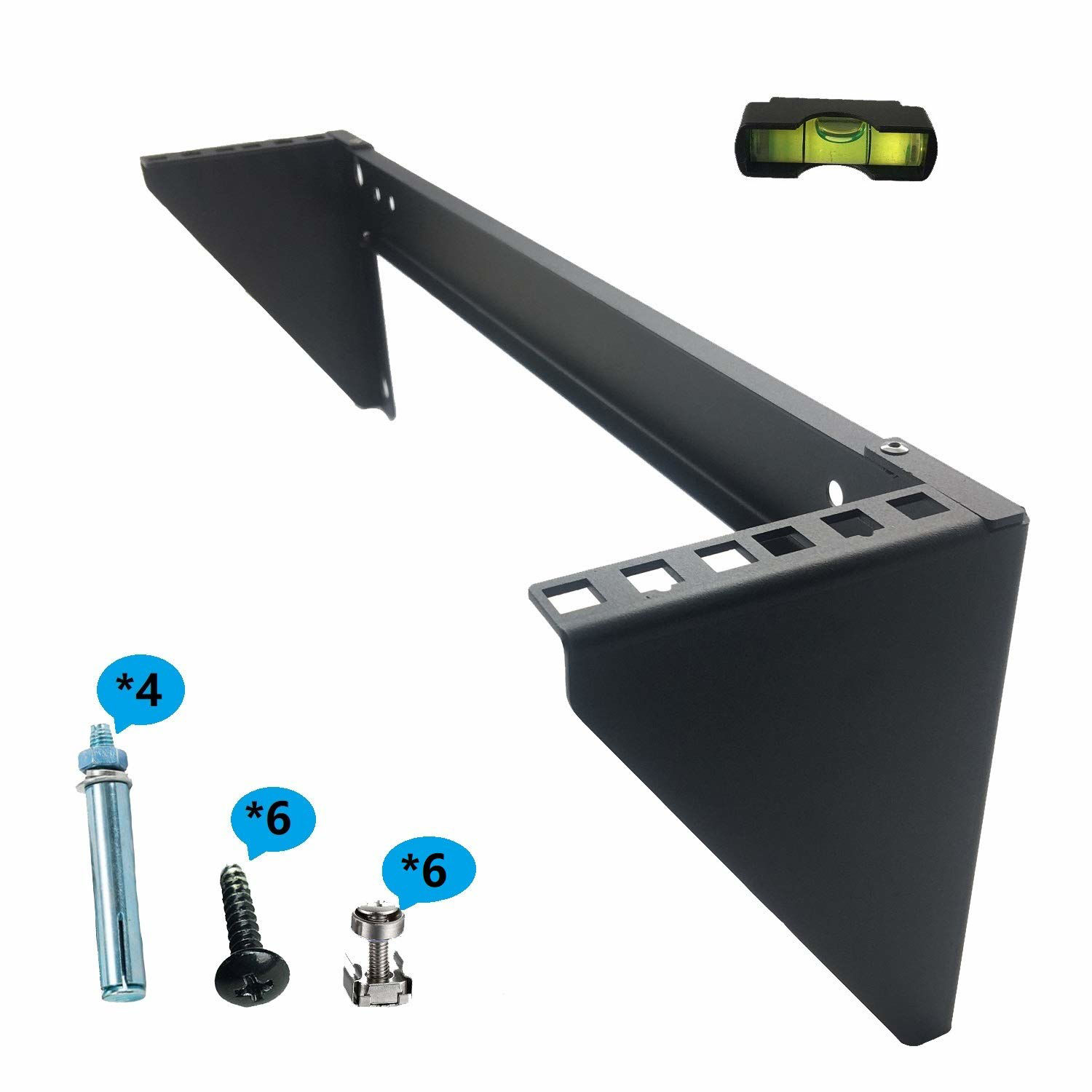 thumbnail image 2 of Jingchengmei 2-Pack 1U Steel Vertical Server Racks - Foldable Wall Mount For Network Equipment 2 of 13