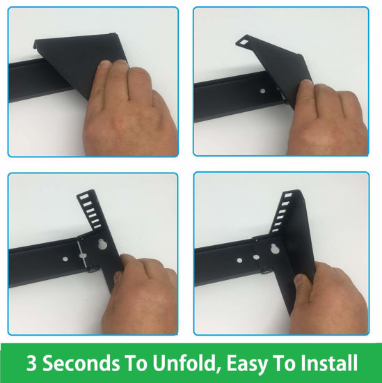 JINGCHENGMEI 19" Vertical Server Rack - 125 Lb Capacity Wall Mount