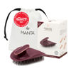 Picture of Manta Hair Hairbrush - Fully Flexible Hair Brush - Gentle Brush That Helps Prevent Hair Breakage - Scalp Care Massager and Detangler (Burgundy-Rose)