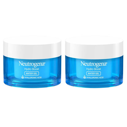 Picture of Neutrogena Hydro Boost Face Moisturizer with Hyaluronic Acid for Extra Dry Skin, Fragrance Free, Oil-Free, Non-Comedogenic Gel Cream Face Lotion, 1.7 oz (Pack of 2 Water Gel)