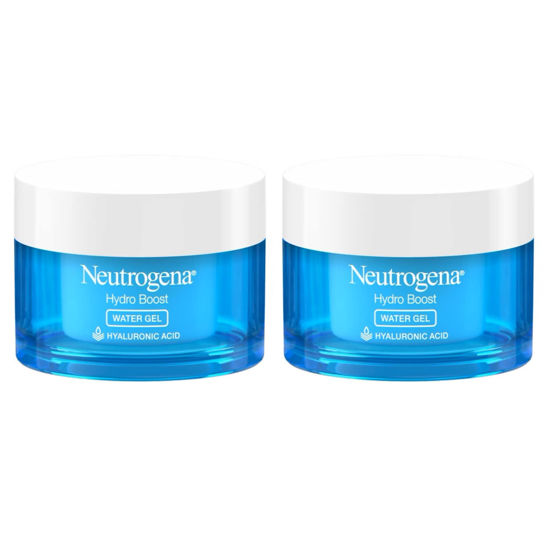 Picture of Neutrogena Hydro Boost Face Moisturizer with Hyaluronic Acid for Extra Dry Skin, Fragrance Free, Oil-Free, Non-Comedogenic Gel Cream Face Lotion, 1.7 oz (Pack of 2 Water Gel)