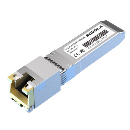 Picture of 10GBase-T RJ45 SFP+ Module, 10G SFP+ RJ-45 Copper Transceiver for SODOLA, SFP to Ethernet, Plug and Play,Hot Pluggable,Up to 30m Distance Copper SFP Modules (1 Pack)