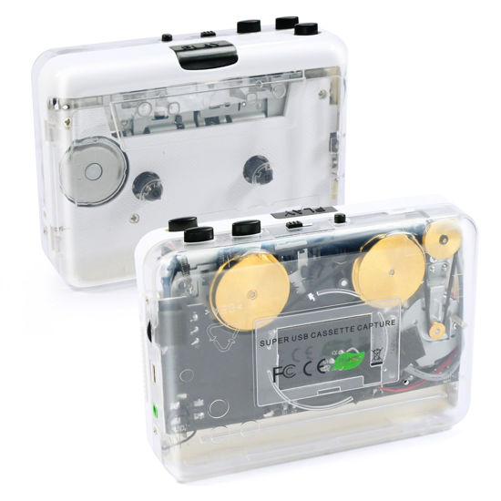 GetUSCart Walkman Auto Reverse ＆Clear Stereo Cassette Player,Builtin