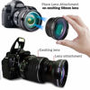 Picture of 58mm Fisheye Lens for Canon Rebel T8i T7 T7i T6i T6S T6 T5i T5 T4i T3i T2i SL3 SL2 EOS 90D 80D 77D 70D 60D 760D 750D DSLR Camera, includes ultra soft cleaning cloth. Fisheye Lens for Underwater Photos