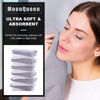 Picture of MOONQUEEN 30 Pack Microfiber Face Towel - Premium Soft Makeup Remover Cloths (White-Grey, 30 Pack)