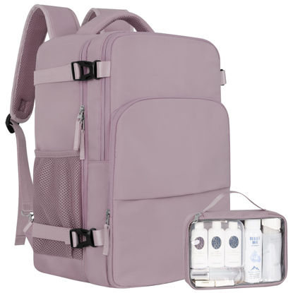 Picture of Sinaliy Travel Backpack for Women, Personal Item Size Flight Approved, 16 Inch Laptop Backpack with Multi-Pockets, College Computer Bag, Hiking Backpack, Waterproof Carry On Backpack Business Backpack