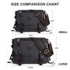 Picture of Messenger Bag for Men, Water Resistant Unisex Classic Military Canvas Shoulder Bag,15.6 Inch Laptop Bag, School Bookbag