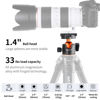 Picture of K&F Concept 35mm Metal Tripod Ball Head 360 Degree Rotating Panoramic with 1/4 inch Quick Release Plate Bubble Level for Monopod Camera Camcorder Load Capacity up to 33 lbs/15KG
