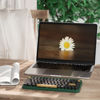 Picture of UBOTIE Portable Bluetooth Colorful Computer Keyboards, Wireless Mini Compact Retro Typewriter Flexible 84Keys Design Keyboard