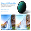 Picture of NEEWER 72mm ND Filter ND1000 10 Stops Neutral Density Filter Multi Layer Nano Coated/HD Optical Glass/Water Repellent/Scratch Resistant/Ultra Slim Black Matte Aluminum Alloy Frame for Long Exposure