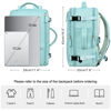 Picture of Rinlist Travel Backpack for Men Women, TSA Friendly Carry-on Backpack Airline Approved, Anti Theft Laptop Backpack for College Business Work, Waterproof Gym Hiking Cummuter Backpack, Blue-Green