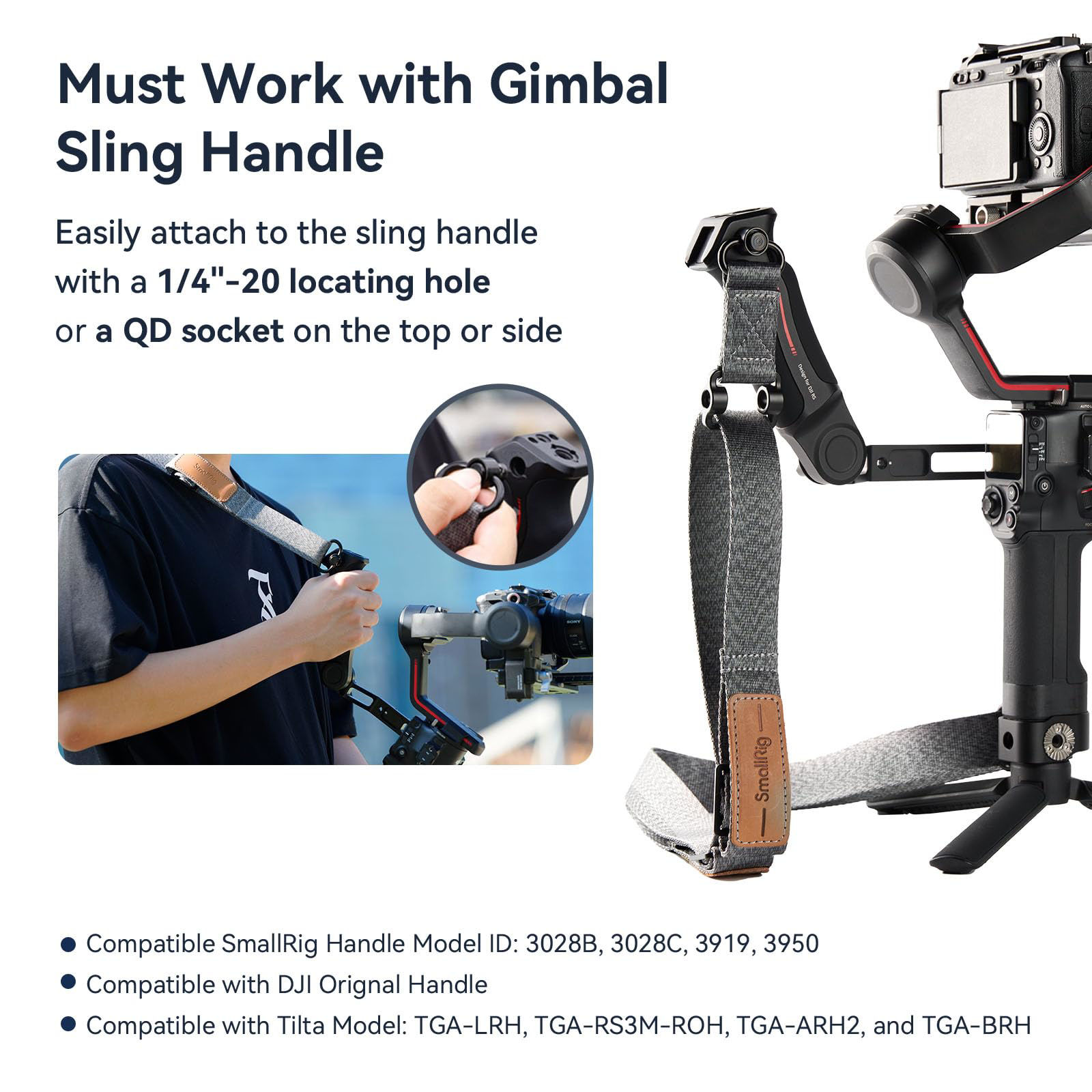 GetUSCart SmallRig RS3 RS2 WeightReducing Shoulder Strap Compatible