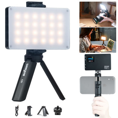 Picture of VILTROX LED On Camera Video Light, Video Conference Lighting Kit with Mini Tripod, Pocket Photo Light Bi-Color 2500-8500K Panel Lights Photography Lighting for Video Recording Photoshoot Zoom Lighting
