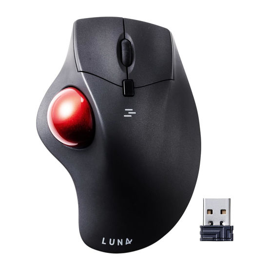 GetUSCart SANWA 2.4G Wireless Ergonomic Trackball Mouse, Optical