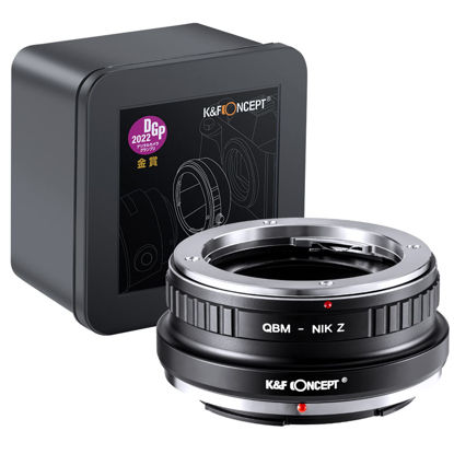 Picture of K&F Concept Lens Mount Adapter QBM-NIK Z Manual Focus Compatible with Rollei SL35 (QBM) Lens to Nikon Z Mount Camera Body