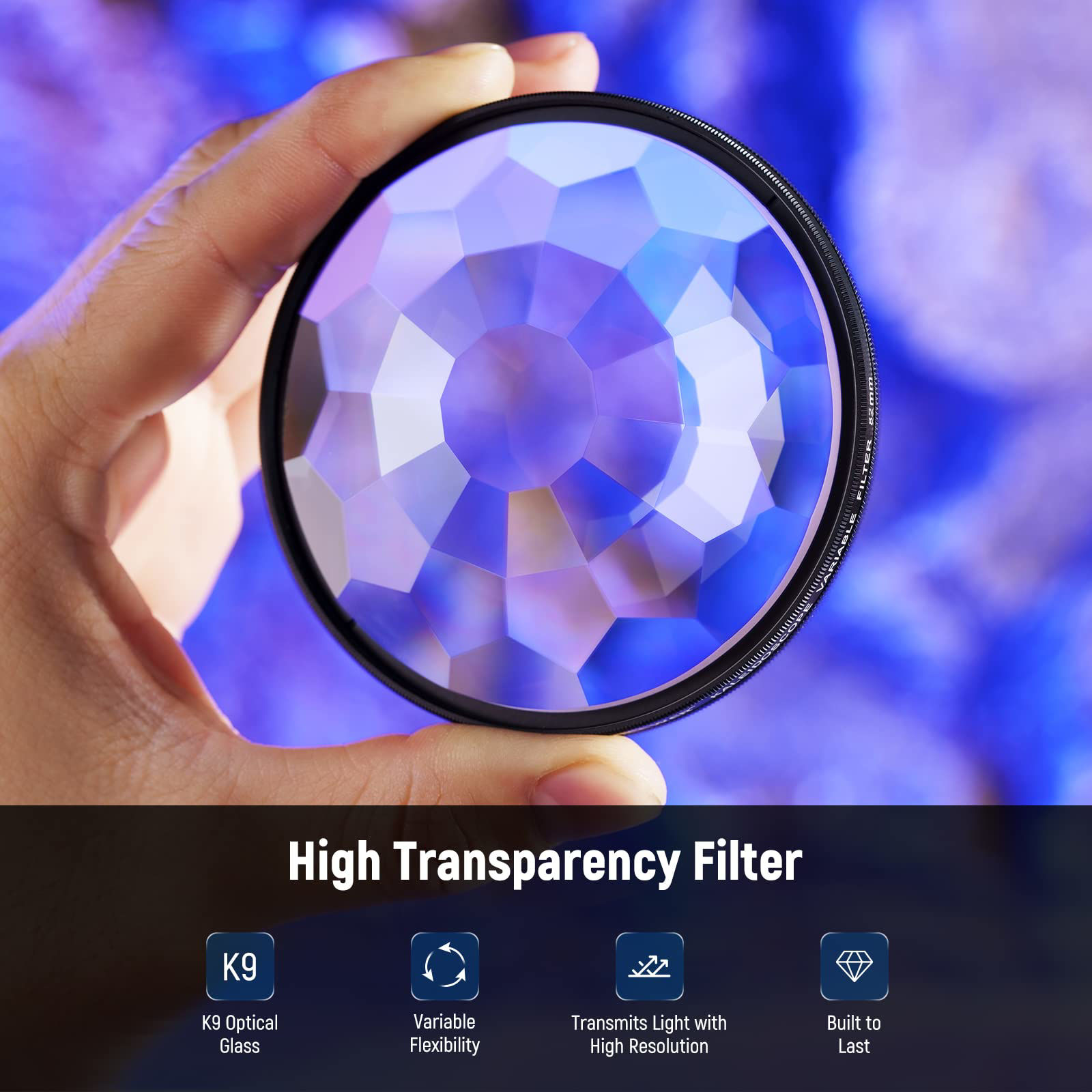 GetUSCart- NEEWER 82mm Kaleidoscope Prism Lens Filter, Photography ...