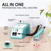 Picture of Professional Finger Toe Nail Care Electric Nail Drill Machine Manicure Pedicure Kit Electric Nail Art File Drill with 1 Pack of Sanding Bands (Green)