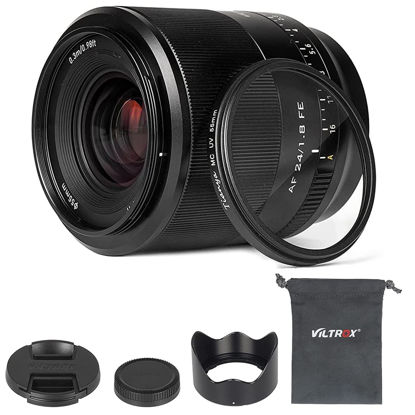 Picture of VILTROX 24mm F1.8 f/1.8 FE Full-Frame Wide-Angle Prime Autofocus Lens for Sony E-Mount Camera a7R4 A7III A7S2 A5100 A6600 A6500 A6400 A6300 A6000 A7RIV A7RIII A7SIII A7III A7RII A7II A7S A7R A7