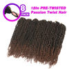 Picture of 8 Packs Passion Twist Crochet Hair 18 Inch Crochet Passion Twist Hair Pretwisted, Pre Looped Passion Twist Crochet Braids Passion Twists Bohemian Crochet Hair T30