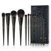 Picture of Makeup Brushes Set Jessup Make up Brushes 14Pcs Black Kabuki Foundation Eyeshadow Contour Concealer Powder Eyeliner Crease Eyebrow Blending Brush, T336