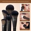 Picture of Makeup Brushes Set Jessup Make up Brushes 14Pcs Black Kabuki Foundation Eyeshadow Contour Concealer Powder Eyeliner Crease Eyebrow Blending Brush, T336