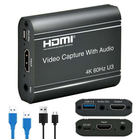 Capturadora De Video With Audio 1080p 60 FPS Live Streaming HDMI