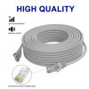 Picture of Adoreen Cat 6 Ethernet Cable 300 ft-Gray, Gigabit Internet Cable (4-Colors and 25-300 Feet for Selection) Support POE High Speed Cat6 Cat 5e Cat 5 Long Flexible Network Cable RJ45 Patch Cord+15 Ties