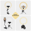 Picture of Smatree 12" LED Webcam Ring Light with Flex Clamp Mount & Tripod Stand,Dimmable Desktop Ring Light with 3 Light Modes for Live Streaming/Makeup/Photography/TikTok/YouTube Videos/Vlog