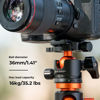 Picture of K&F Concept 36mm Metal Tripod Ball Head 360 Degree Rotating Panoramic with 1/4 inch Quick Release Plate Bubble Level for Monopod Camera Camcorder Load Capacity up to 35.2 lbs/16KG