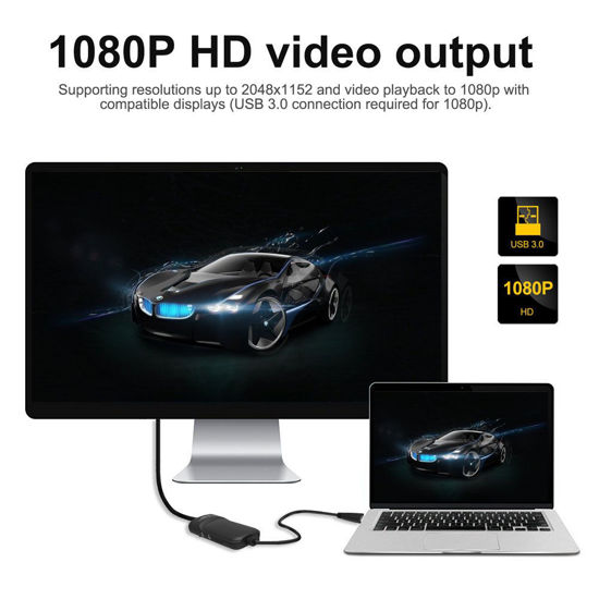 GetUSCart- WAVLINK USB 3.0 to HDMI/DVI/VGA Universal Video Graphics ...