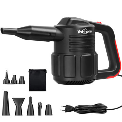 Picture of Compressed Air Duster innhom 600W Electric Air Duster for Computers Air Duster for Keyboard Cleaner 42CFM Air Duster Compressed Air for PC Laptop Blinds Printer Dust Crumbs Replaces Compressed Air Can