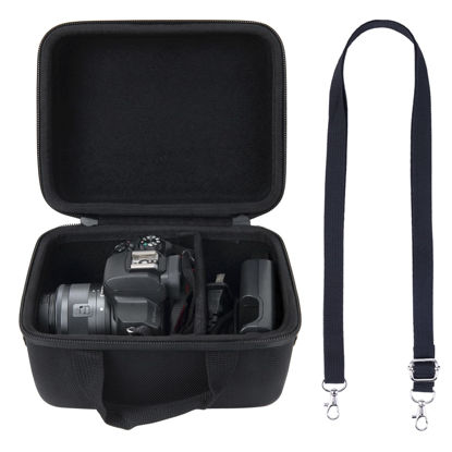 Picture of co2CREA Hard Case Replacement for Canon EOS M50 Mark II/Canon EOS M50 Mirrorless Camera Vlogging Camera Kit, Black Case