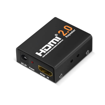 Picture of Flashmen HDMI Booster 2.0, 4K2K 1080P 3D HDMI Amplifier Repeater HDMI Powered Signal Amplifier Booster 18Gbps Bandwidth HDCP 2.2 Up to 60m/200ft Transmission Distance
