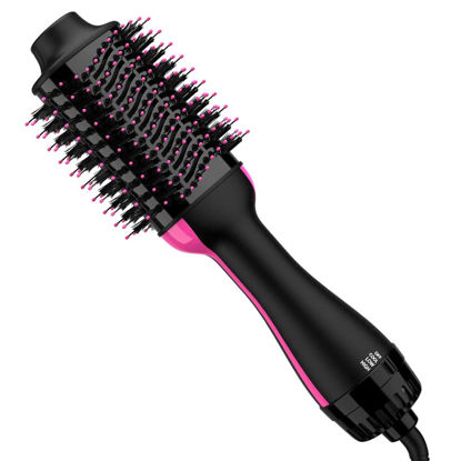 Picture of Mayloa Hair Dryer Brush Blow Dryer Brush in One, 4 in 1 Styling Tools Blow Dryer with Ceramic Oval Barrel, Hair Dryer and Styler Volumizer, Hot Air Brush Hair Straightener Brush for All Hair Types