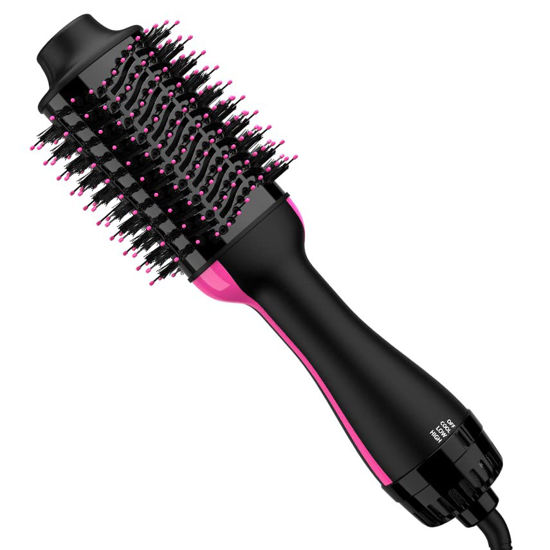 Picture of Mayloa Hair Dryer Brush Blow Dryer Brush in One, 4 in 1 Styling Tools Blow Dryer with Ceramic Oval Barrel, Hair Dryer and Styler Volumizer, Hot Air Brush Hair Straightener Brush for All Hair Types