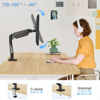 Picture of ErgoFocus Single Monitor Mount Arm Fits Monitor up to 32 Inch, Monitor Desk Mount Holds 4.4-19.8lbs Computer Screen, Full Motion Gas Spring Monitor Desk Mount, VESA Mount 75x75, 100x100