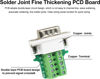 Picture of YIOVVOM DB9 Breakout Connector to Wiring Terminal RS232 D-SUB Male Serial Adapters Port Breakout Board Solder-Free Module with case(10 PCS Male Adapter White)