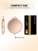 Picture of Getinbulk Compact Mirror Bulk, Pack of 12 Double-Sided 1X/2X Magnifying Metal Makeup Mirrors(Round, Rose Gold)