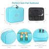 Picture of MOMIRA Makeup Bag with Mirror and Light Travel Makeup Train Case Cosmetic Bag Organizer Portable Artist Storage Bag with Adjustable Dividers Makeup Brushes Storage Organizer Diamond Blue