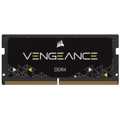 Picture of Corsair Vengeance SODIMM 16GB (1x16GB) DDR4 3200MHz CL22 Memory for Laptop/Notebooks (Intel 11th Generation Core Processors Support) Black CMSX16GX4M1A3200C22
