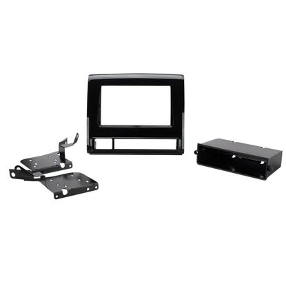 Picture of Scosche TA2111BPB Compatible with 2012-15 Toyota Tacoma ISO Double DIN & DIN+Pocket Dash Kit; Black Pearl