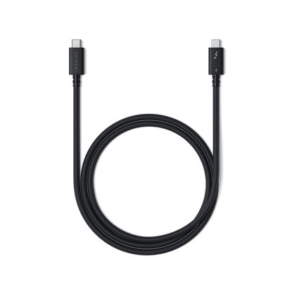 Picture of Satechi Certified USB C Thunderbolt 4 Cable (3.2ft/ 1M) 8k/60Hz Display, 40Gbps Data Transfer, 240W PD, PCIE, Compatible with Thunderbolt 4/3, USB4, USB-C, for MacBook Pro, Hubs, Docking and More