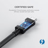 Picture of Satechi Certified USB C Thunderbolt 4 Cable (3.2ft/ 1M) 8k/60Hz Display, 40Gbps Data Transfer, 240W PD, PCIE, Compatible with Thunderbolt 4/3, USB4, USB-C, for MacBook Pro, Hubs, Docking and More